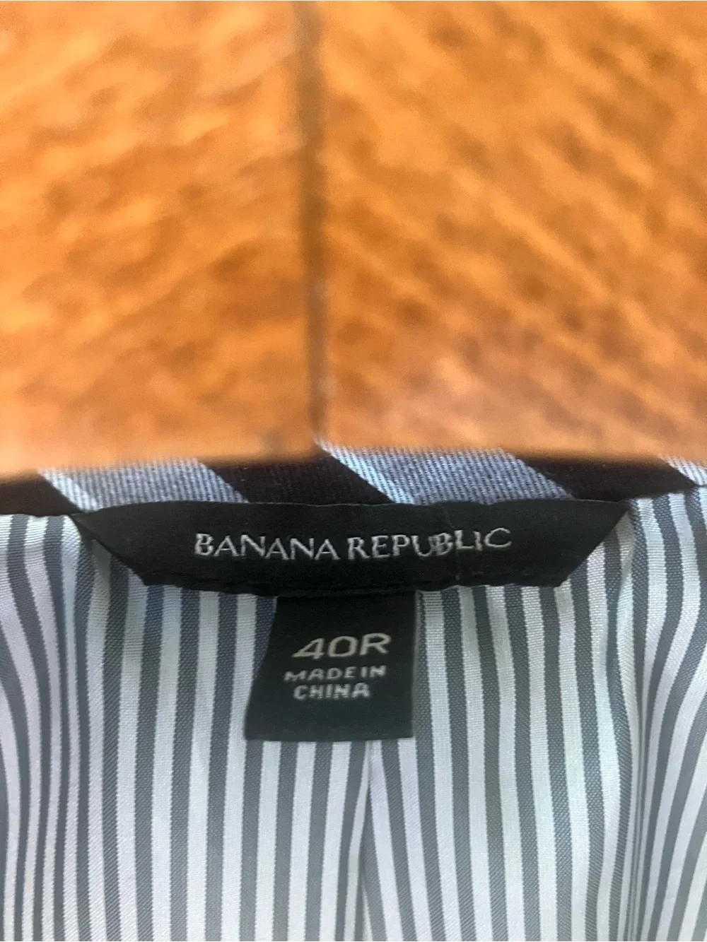 Banana Republic Gray Windowpane Italian Wool Suit